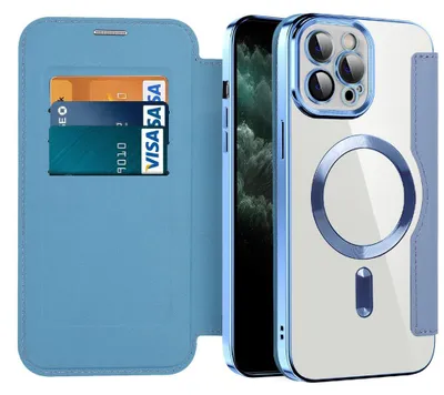 Zdjęcie produktu dla Techsuit - SmartMag Book etui na iPhone 11 Pro Max - jasnoniebieskie