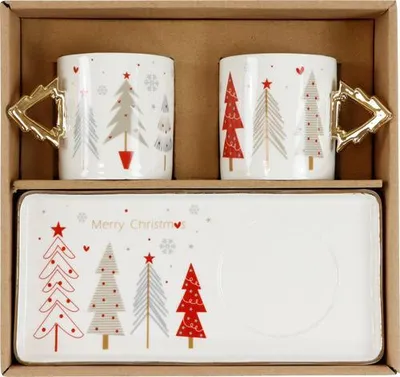 Produktbild von Tassen-Set Red Xmas 2 Stück