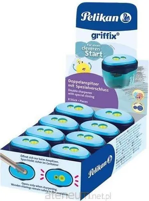 Produktbild von Pelikan Doppeldosenanspitzer griffix Blau 8 ST