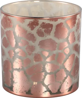 Image de PTMD Desiree Photophore - 15x15x15 cm - Verre - Or