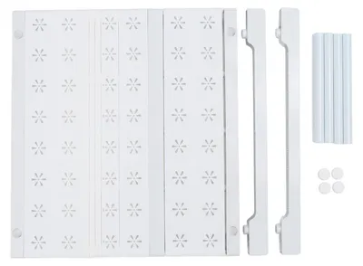 Image de Organisateur de penderie, étagère extensible, pleine, sans découpe, peu encombrante pour les armoires d'une longueur de 27 à 38 cm
