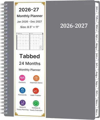 Produktbild von Famanu Jahresplaner und Monatskalender 2026-2027 - Großformat