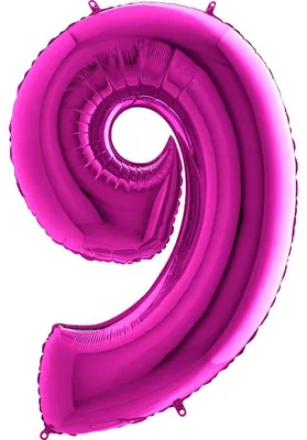 Immagine prodotto di Palloncino gonfiabile numero 9 viola 102cm extra large