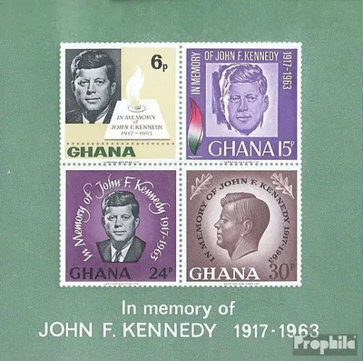 Produktbild von Briefmarken Ghana 1965 Mi Block19 (kompl.Ausg.) postfrisch Kennedy
