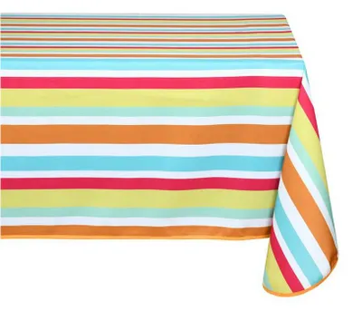 Produktbild von Fabric Textiles Tischtuch - 145 x 240 cm - Streifenmuster - Esstischdecken - Polyester