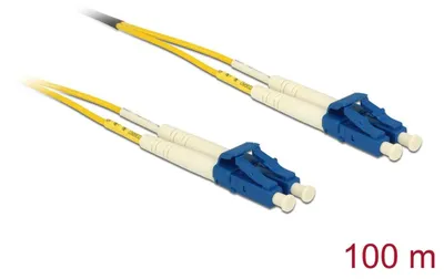 Immagine prodotto di Cavo in fibra ottica LC duplex - LC duplex, monomodale, OS2, 100 m, giallo