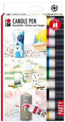 Produktbild von Marabu Kerzenmalfarbe "Candle Liner", 10er Set