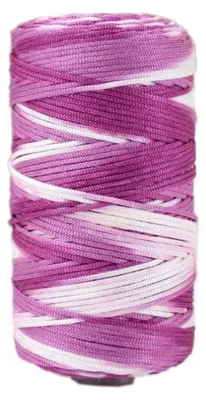 Produktbild von Häkelgarn Hanfseide 100g Rosaviolettweiß zum Stricken und Häkeln