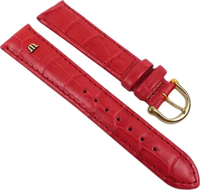Produktbild von Maurice Lacroix  Ersatzband | Kalbsleder-Louisiana-Optik, rot 21941G, Anstoß:18 mm