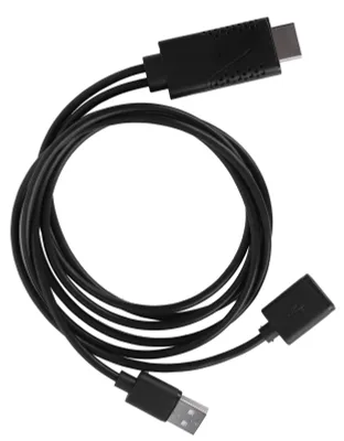 Image de Câble USB HDTV 1080p : duplication d'écran et recharge pour smartphones iOS/Android sur téléviseur