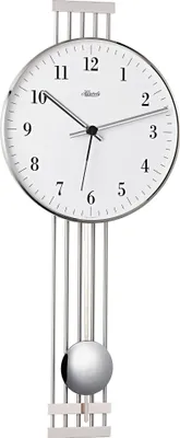Immagine prodotto di Orologio a pendolo con movimento al quarzo color argento - Hermle Modello: 70981-002200