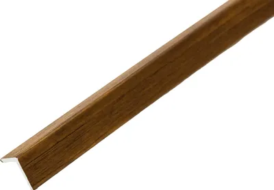 Zdjęcie produktu dla Panel okładzinowy WPC - Płaska płytka, narożnik, jasnobrązowy, 2900x25x25 mm