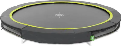 Produktbild von EXIT Silhouette Sporttrampolin ø305cm, Bodentrampolin, Rund, für Kinder, Schwarz
