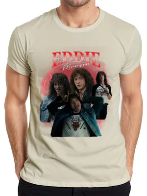 Produktbild von Eddie Munson Hellfire Club Stranger Metal Geschenk Vintage Serie Herren T-Shirt, Natur, L