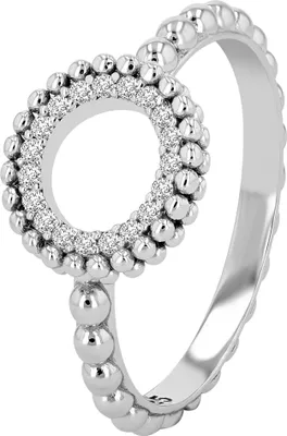 Produktbild von "Dotti" 925/- Echt Silber Damenring, rhodiniert, Gr 52 - 62