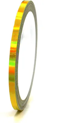 Produktbild von 10m Zierstreifen 3mm Hologramm Gelb Dekorstreifen Auto Motorrad Boot Modellbau Klebestreifen