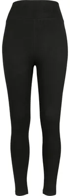 Produktbild von Urban Classics Damen Jersey voor dames met hoge taille Leggings, Schwarz (Black