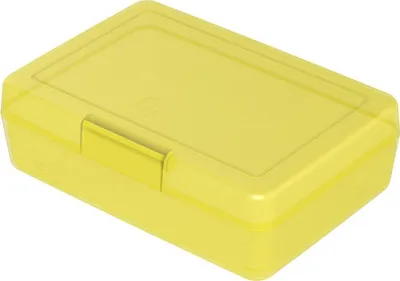 Obrázek produktu pro Box na oběd - box na oběd pro děti z plastu bez BPA, ideální do školy a do práce, odolný box na oběd vyrobený v Německu - trendy žlutý PP