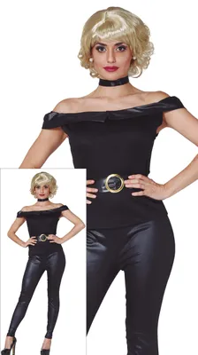 Productafbeelding van Film nostalgie, jaren '50, elegant feestoutfit, zwarte stijl, glamour, retro, maat: 44 - 46 (XL), kleur: zwart
