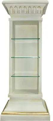 Produktbild von Design Vitrine Regal Glas Bar Säule Schrank Vitrinen Regale Schrank Wohnzimmer