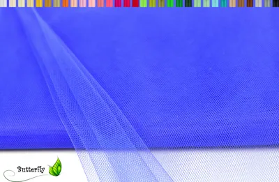 Produktbild von TÜLL Stoff 10m x 150cm, Farbauswahl:blau 352 / königsblau / royalblau