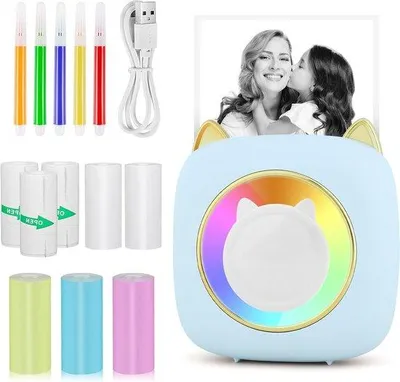 Zdjęcie produktu dla Mała przenośna drukarka fotograficzna 7 kolorów z Bluetooth