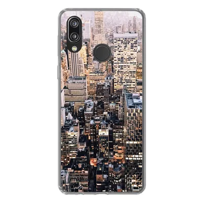 Produktbild von MuchoWow® Handyhülle Schutzhülle Hülle für Huawei P20 Lite (2020) New York - NYC - Amerika Silikon Softcase Handy Hülle - Kartenhalter