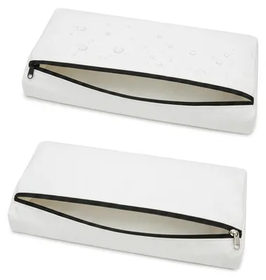 Imagen del producto de Solidchoice - Juego de 2 fundas impermeables para cojines de muebles de jardín, 50x55x10 cm
