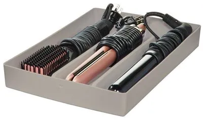 Image de Unyqoos® : Organisateur en silicone résistant à la chaleur pour appareils de coiffure (lisseurs et boucleurs) – Plaque de protection pour la salle de bain, 36,5 x 24,1 x 3,5 cm, 100 % silicone résistant à la chaleur