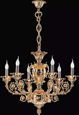 Image de Plafonnier doré Suspensions Luminaires de salon Luminaires classiques