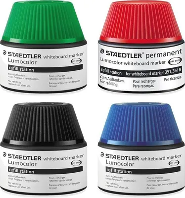 Produktbild von Famanu Whiteboard Marker Nachfüllstation für 351/351 B - Blau, Rot, Grün, Schwarz