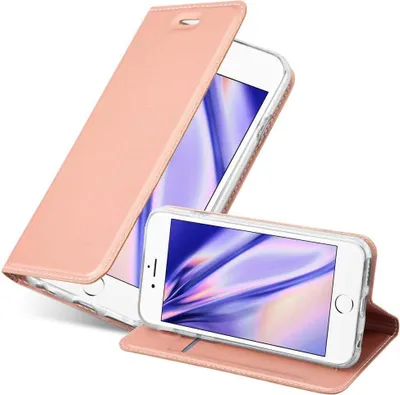 Produktbild von Cadorabo Handyhülle für Apple iPhone 6 PLUS / 6S PLUS Schutz Hülle in Rosa Cover Etui Book Case Booklet