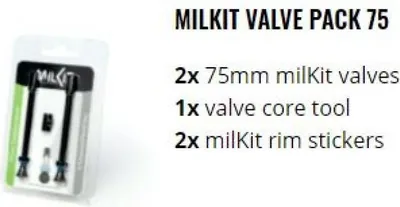Produktbild von MilKit Tubelessventile 75 mm 2 Stück