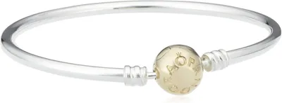 Obrázek produktu pro Náramky Pandora Moments, stříbro, zlato, dámské, délka 19 cm, model 590718-19