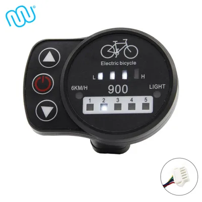 Obrázok produktu pre windmeile | Displej KT-LED900, Professional, JST 5 Pin, palubný počítač, LED displej, e-bike, elektrobicykel, pedelec, 24V/36V/48V