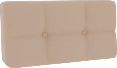 Produktbild von Palettenkissen, Palettenauflagen Sitzkissen Rückenlehne Gesteppt PFG (Eckkissen 60x40, Beige)