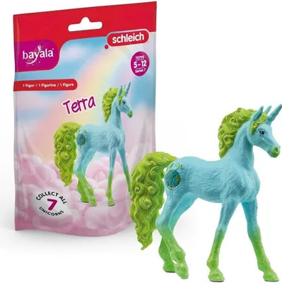 Zdjęcie produktu dla schleich 70795, 5 lat(a), Collecting unicorn, Unicorns & Fairies, Unicorn / Pegasus, Niebieski, Zielony, Plastik