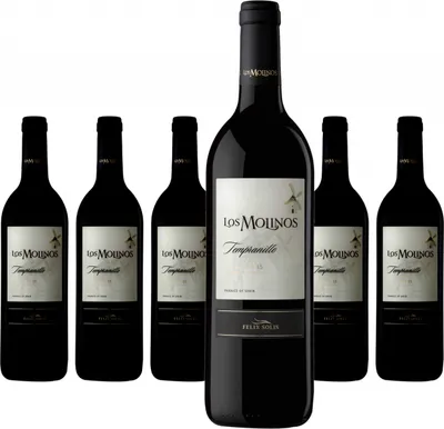 Produktbild von 6 x Los Molinos Tempranillo Valdepenas D.O. Felix Solis