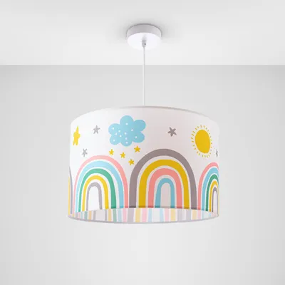 Produktbild von Kinderlampe Lampe Babyzimmer Regenbogen Sterne Stehlampe Tischlampe Deckenlampe