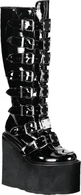 Produktbild von Demonia | Stiefel - Swing-815 - Schwarz - EU 38 - Hochwertige Synthetische Materialien - 14 cm Plateau