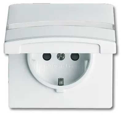 Obrázok produktu pre Busch-Jaeger 2064-0-0299, CEE 7/3, 2P+E, Biela, IP44, 250 V, 16 A