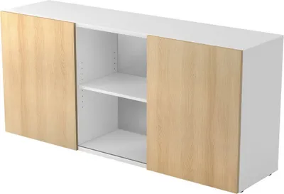 Zdjęcie produktu dla HAMMERBACHER 1780 Sideboard eiche/weiß 3 Fachböden