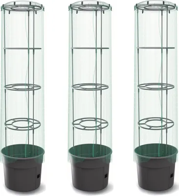 Produktbild von 3x Tomatenpflanze mit Deckel und Folie Pflanzkübel 28 L, Tomatenzüchter, Tomatentopf, Übertopf, Gemüsen, Tomaten WaschendeTomatenpflanze Deckel Folie, Pflanzkübel 12 L Tomatenzüchter Tomatentopf, Über