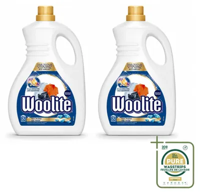 Produktbild von 2 x Woolite Flüssigwaschmittel Alle Textilien mit Keratin – 1,5 l - Vorratspackung - 2 Stücke