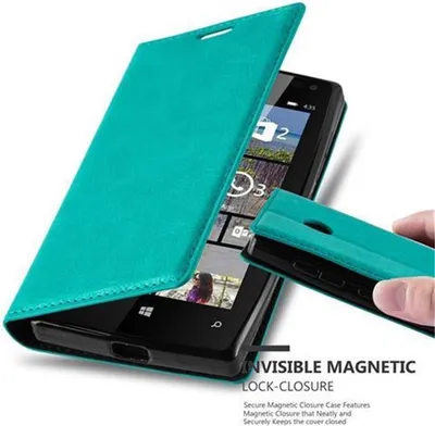 Image de Cadorabo Housse pour Nokia Lumia 435 Housse turquoise Etui pour téléphone portable Case Cover Fermeture magnétique