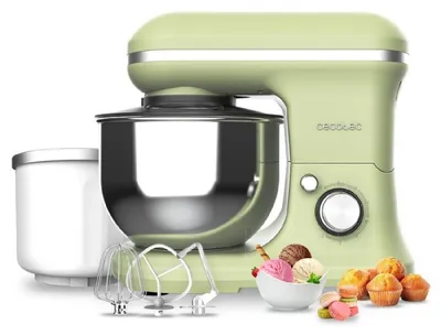 Imagen del producto de CECOTEC 03901 - Batidora Amasadora Cecomixer Merengue 5L 1200 Ice-Cream Green