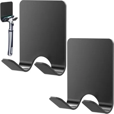 Immagine prodotto di Portaraso da doccia, set da 6 pezzi, acciaio inossidabile, adesivo, impermeabile, per il bagno