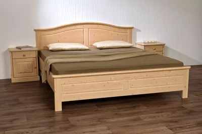 Produktbild von Doppelbett Innsbruck 180 x 200 cm in Fichte Weiß lackiert mit Kopfteil