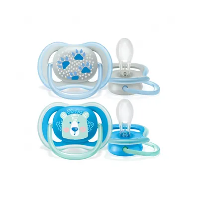 Zdjęcie produktu dla Philips AVENT ultra air SCF080/03 smoczek, Ortodontyczne, Silikon, Chłopak, dziewczyna, Możliwość umycia w zmywarce