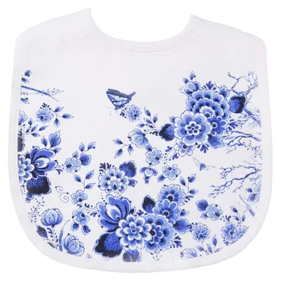 Produktbild von Heinen Delfts Blauw – Baby Slabbetje Bloemen